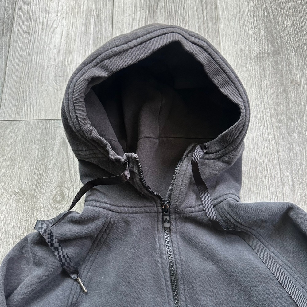 Lululemon Black Cowl neck full Zip-Up Hoodie Size 4 womens - Picture 3 of 8